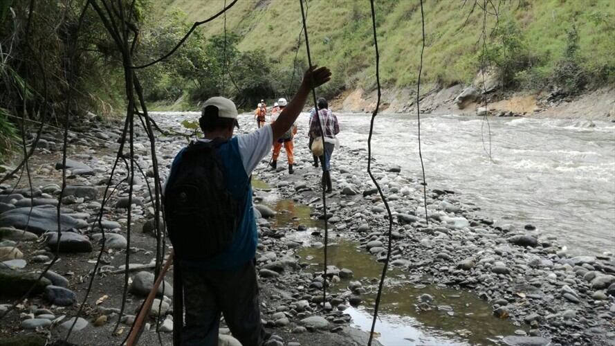 La Gobernación del Cauca solicitó a los organismos competentes investigar las causas que originaron la caída de la estructura, construida en el año 2012. Foto: Defensa Civil.