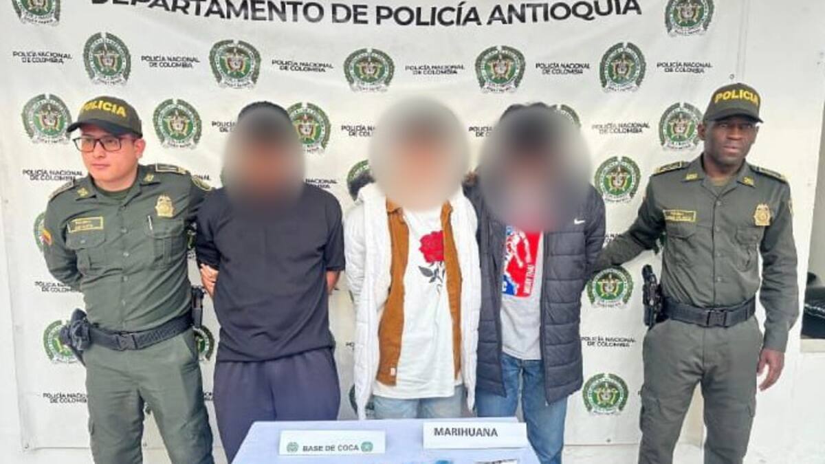 Capturan a dos integrantes de Los del Mesa en operación contra tráfico de estupefacientes en Guatapé