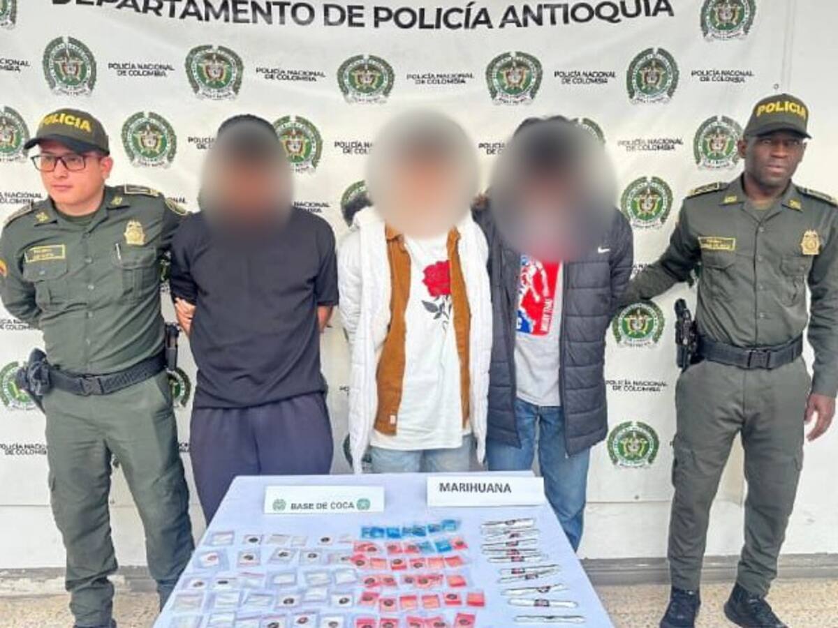 Capturan a dos integrantes de Los del Mesa en operación contra tráfico de estupefacientes en Guatapé