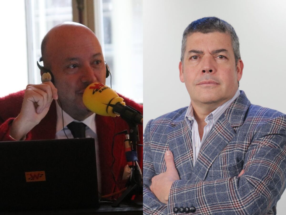 Julio Sánchez Cristo y Gustavo Gómez. (Foto: W Radio y Caracol Radio)