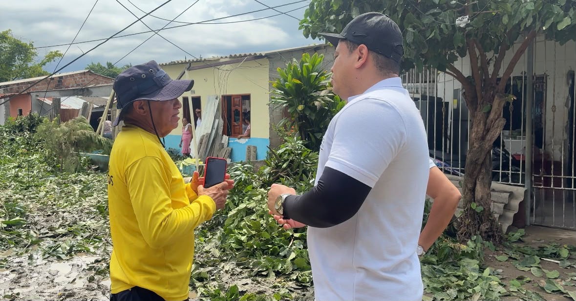 Se mantiene el acompañamiento a familias afectadas por vendaval en la Zona Bananera/ Gobernación del Magdalena.