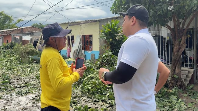 Se mantiene el acompañamiento a familias afectadas por vendaval en la Zona Bananera/ Gobernación del Magdalena.