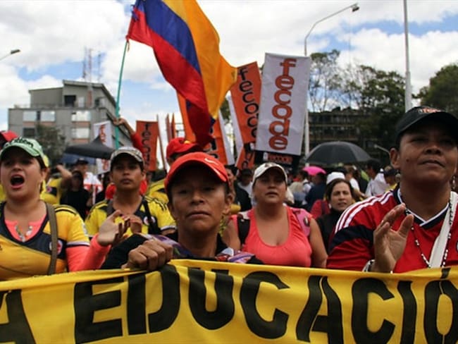Colegios públicos anuncian paro de 24 horas. Foto: Colprensa