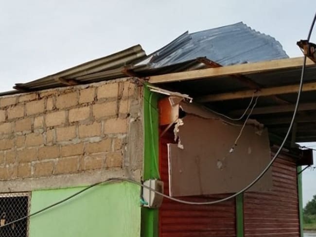 30 viviendas afectadas por fuerte vendaval en Caucasia, Antioquia