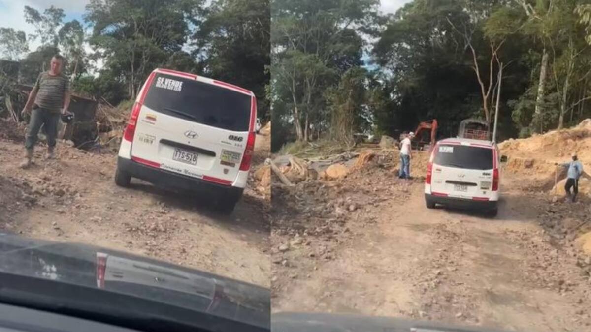 Por lluvias, cierran paso en la vía Bucaramanga - Barrancabermeja