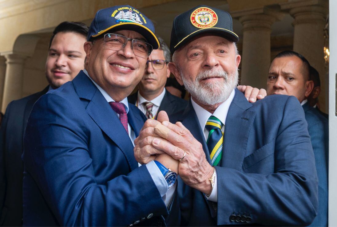 Encuentro de los presidentes de Colombia, Gustavo Petro Urrego, y de Brasil, Luiz Inácio Lula da Silva, en la Casa de Nariño