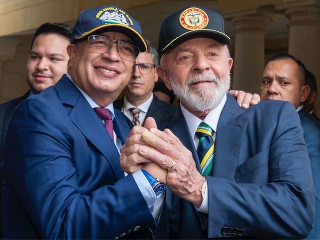 Encuentro de los presidentes de Colombia, Gustavo Petro Urrego, y de Brasil, Luiz Inácio Lula da Silva, en la Casa de Nariño