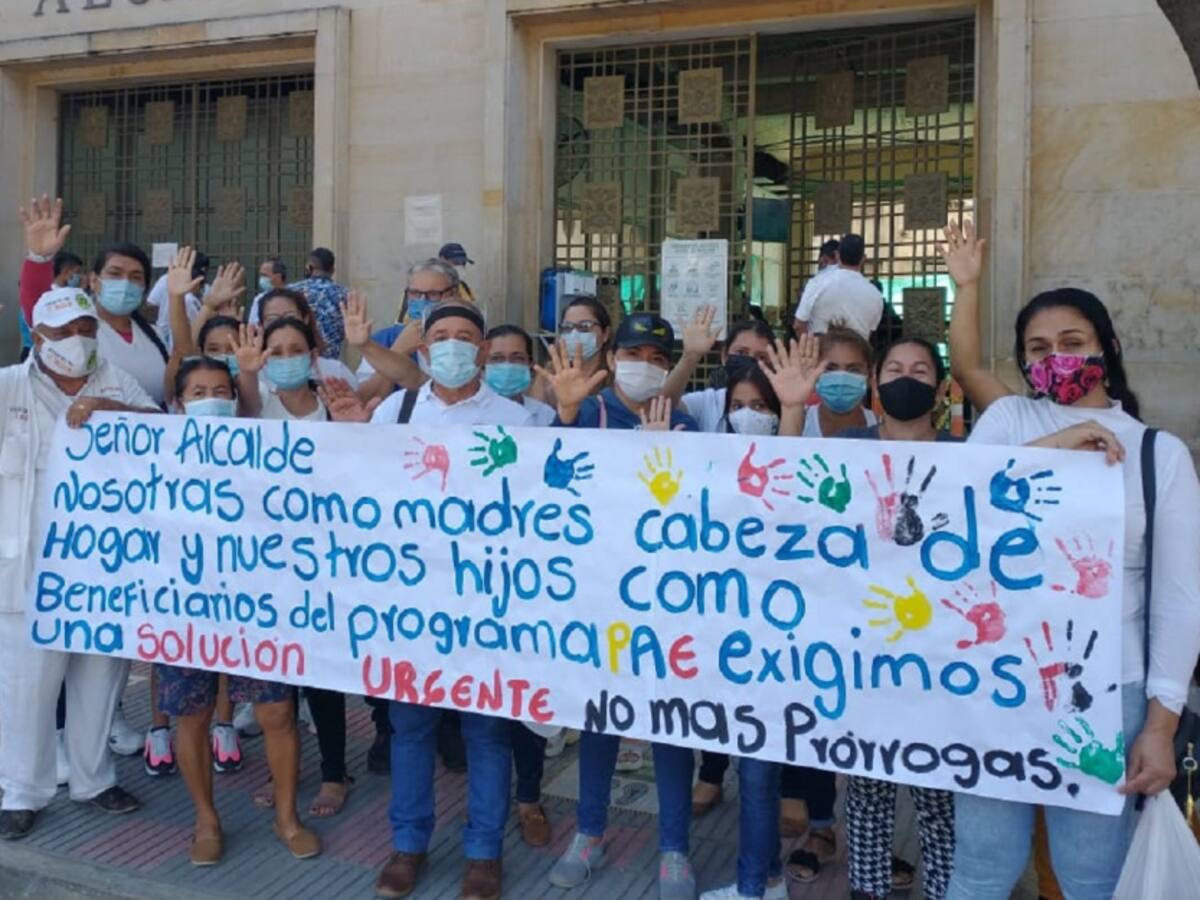 Protestas por retraso en la contratación del PAE en Cúcuta