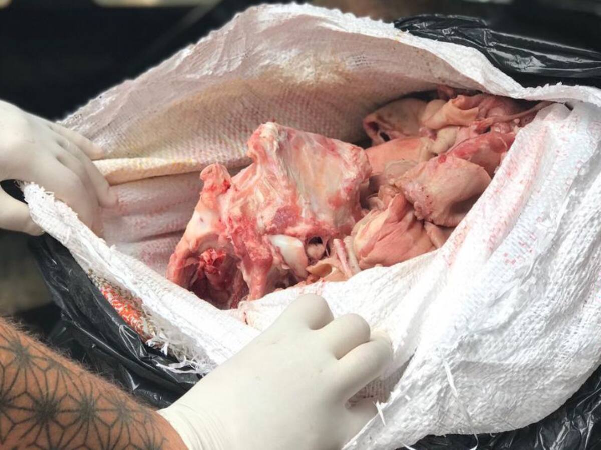 Autoridades de salud en Pereira decomisan 200 kilos de carne en mal estado