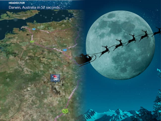 Desde 1955, el Comando de Defensa Aeroespacial de Norteamérica rastrea como sería la ruta de Papá Noel y su paso por todos los continentes.
(Foto: Caracol Radio / Cortesía / Getty / Norad )