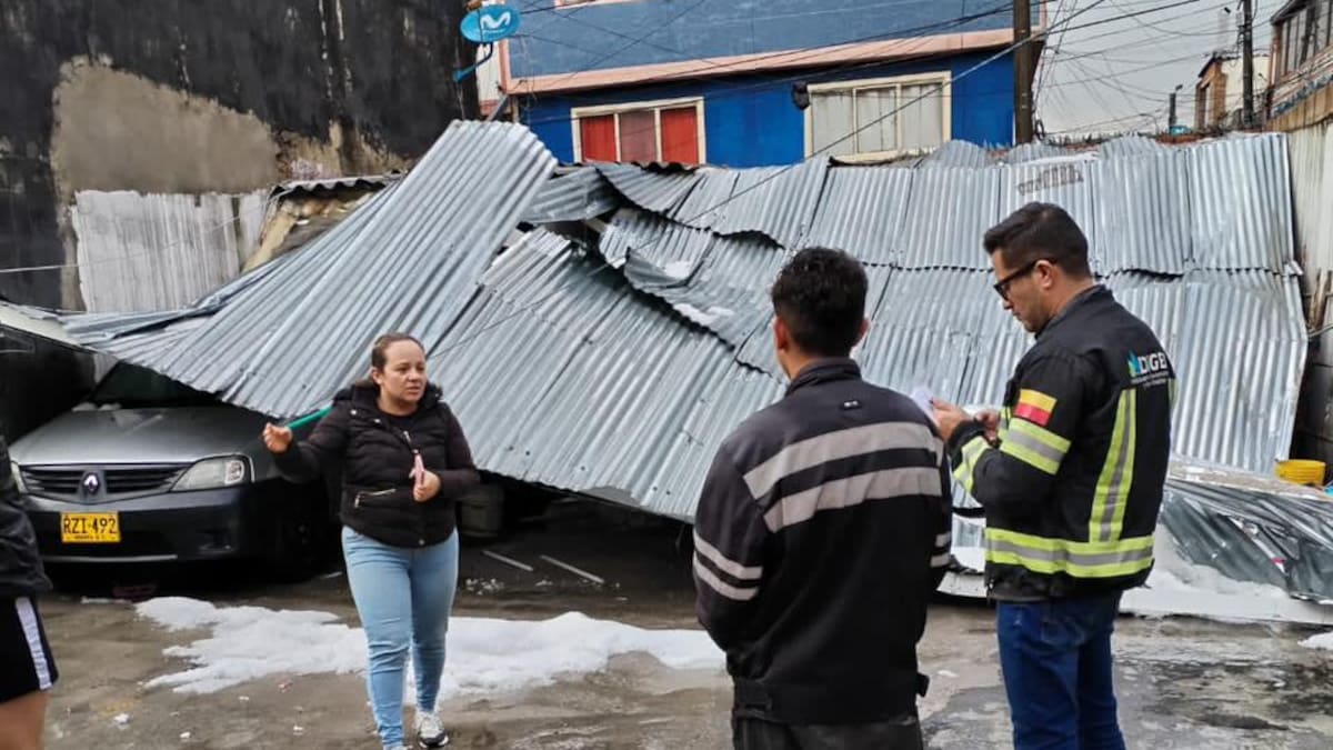Fuerte granizada en Bogotá: zonas afectadas y daños reportados
