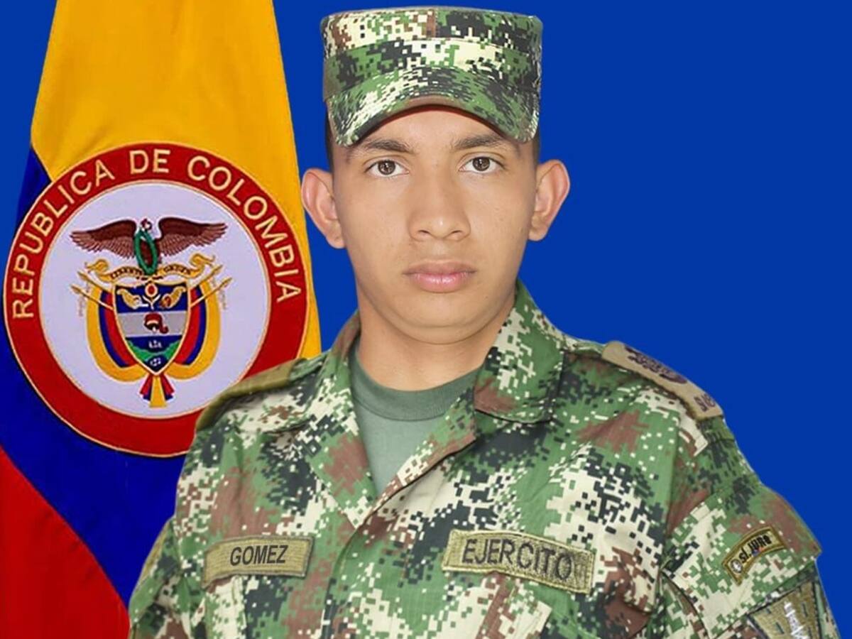 Estafan a nombre del soldado muerto en El Carmen, Norte de Santander