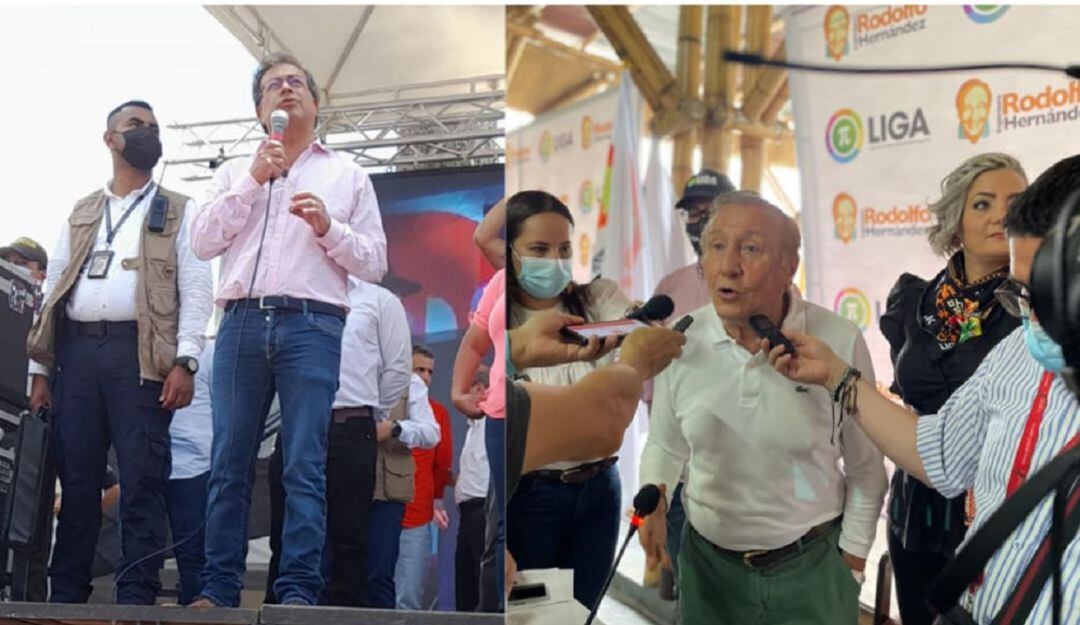 Gustavo Petro y Rodolfo Hernández de visita en el Quindío
