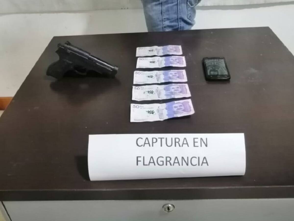 Detenido en Supía por atracar con un arma de juguete