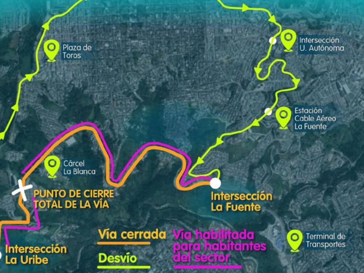 Cierres viales en el barrio Estambul de Manizales entre el 1 y 3 de febrero