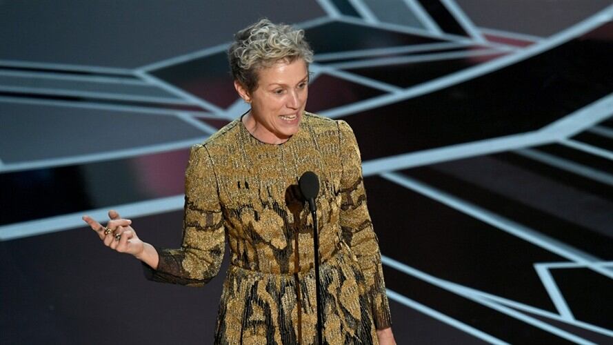 Frances McDormand ganó el Óscar a la mejor actriz, el segundo en su carrera, gracias a su interpretación en "Three Billboards Outside Ebbing, Missouri". Foto: Getty Images