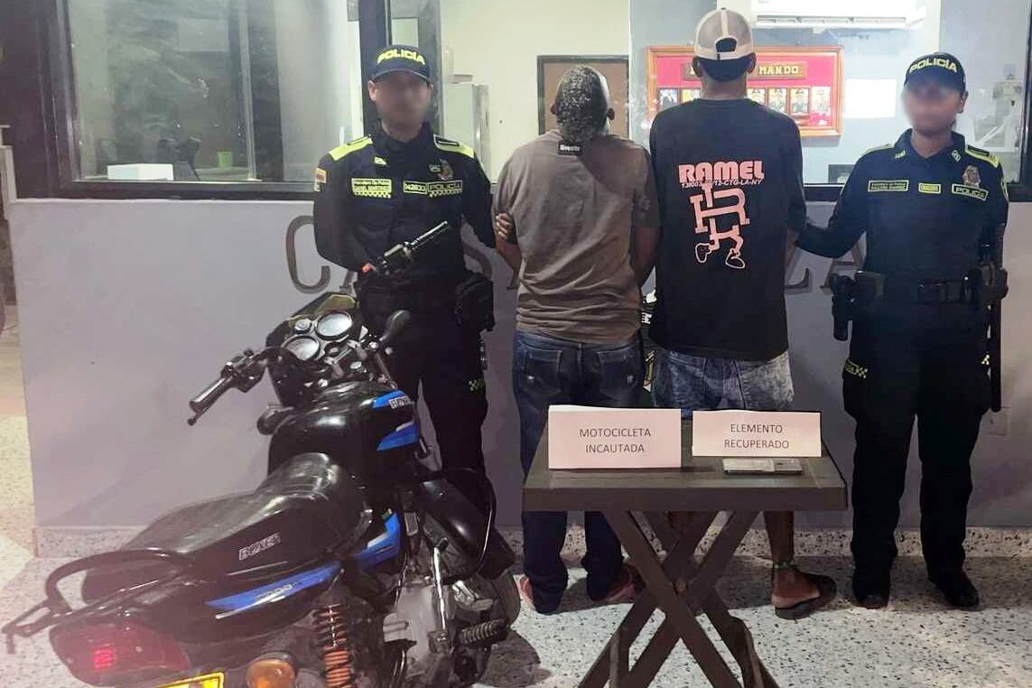 En el barrio Lo Amador, capturados dos presuntos delincuentes por el delito de hurto