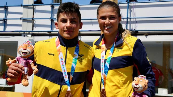 Gabriela Bolle y Juan Ramírez logran bronce en Olímpicos de la Juventud