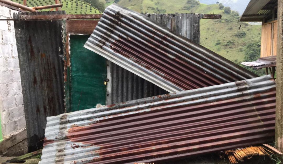 Afectaciones por lluvias en Montebonito corregiiento de Marulanda