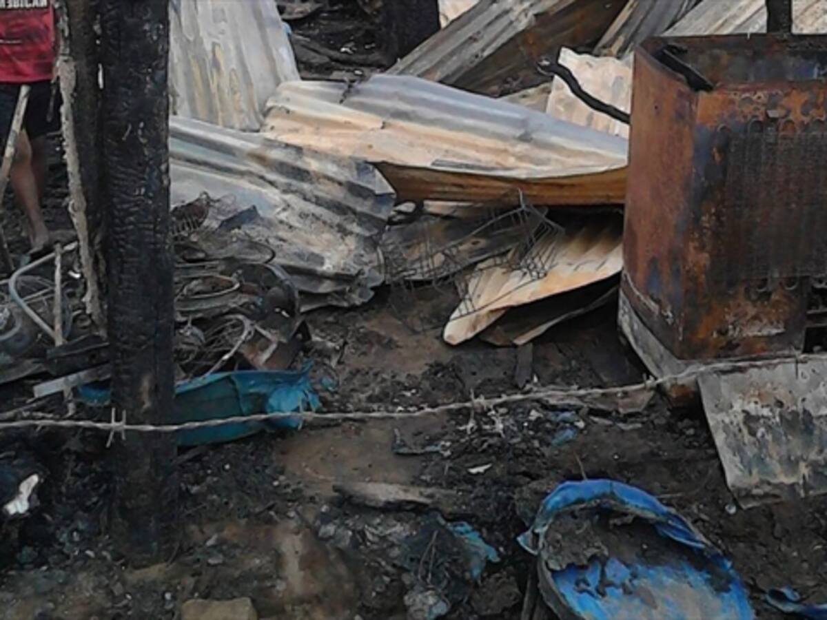 Dos menores mueren quemados en un incendio en Maicao