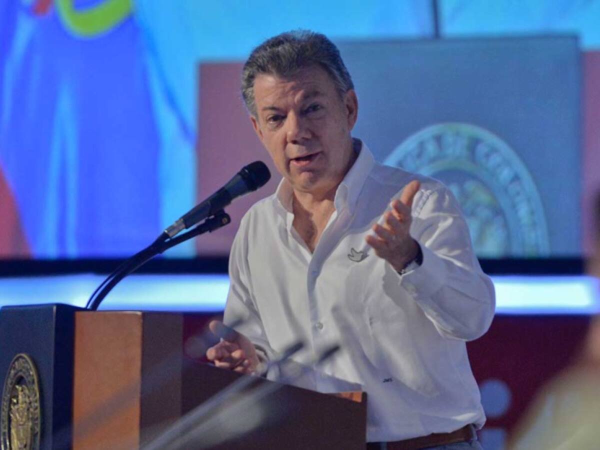 El presidente Santos hizo una defensa del proceso de paz en la clausura del Congreso anual de Camacol