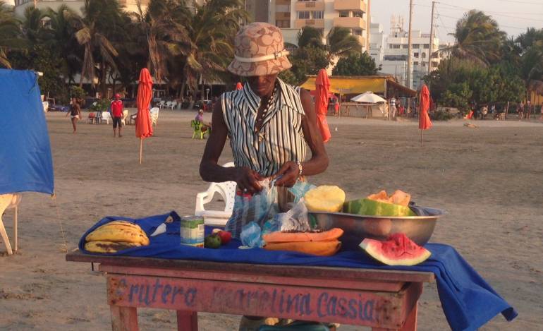 Vendedora de frutas en Cartagena de Indias