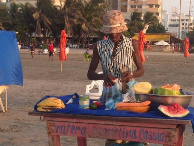 Vendedora de frutas en Cartagena de Indias