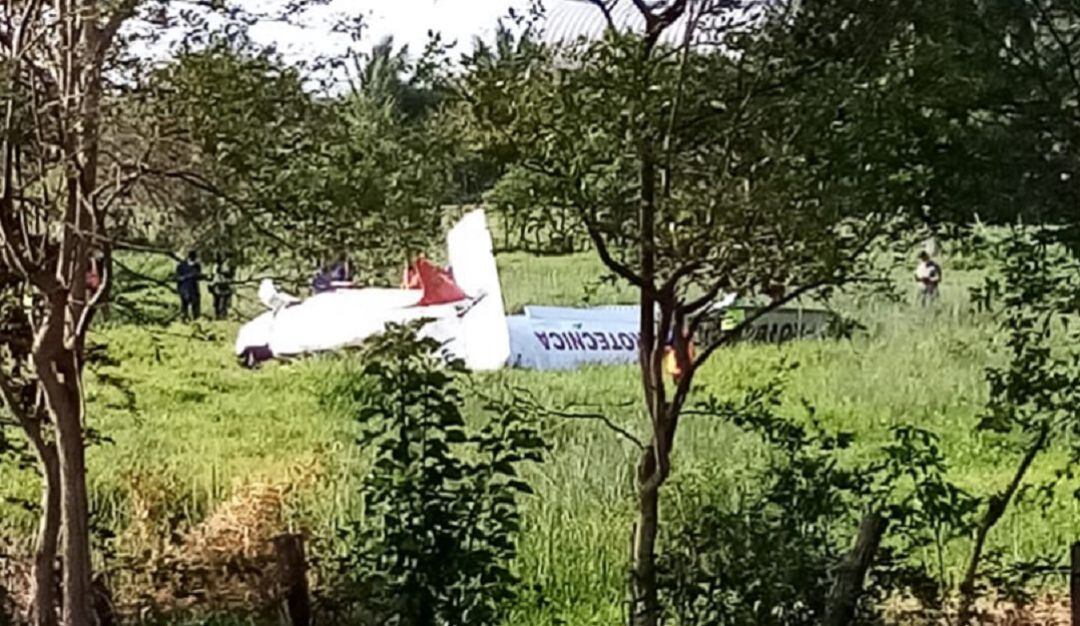 Avioneta accidentada 