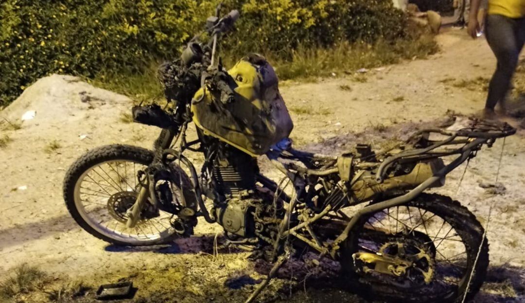La motocicleta era del cuadrante 30 de la Policía Metropolitana de Ibagué. 