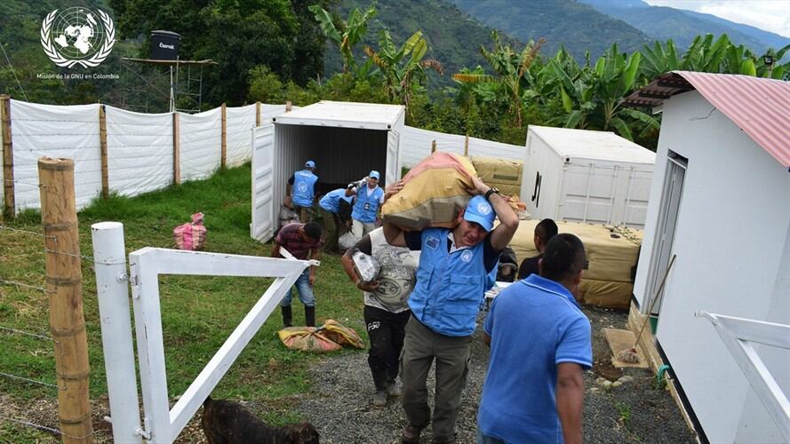 Armamento FARC. Foto: Cortesía: Misión ONU