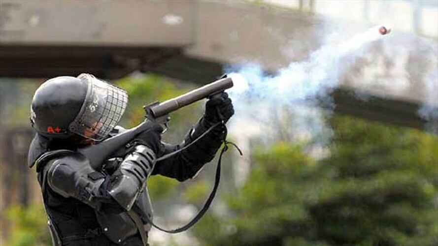 Investigan activación accidental de gas lacrimógeno en protesta de discapacitados. Foto: Colprensa