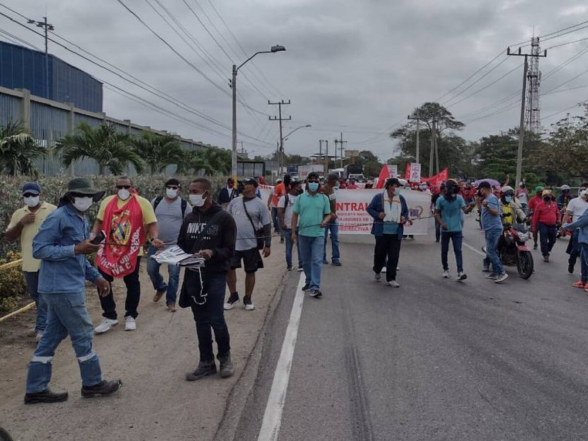 Protestas en Cartagena iniciaron en el sector industrial de Mamonal