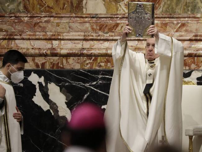 El papa Francisco durante la celebración de la Semana Santa en El Vaticano.