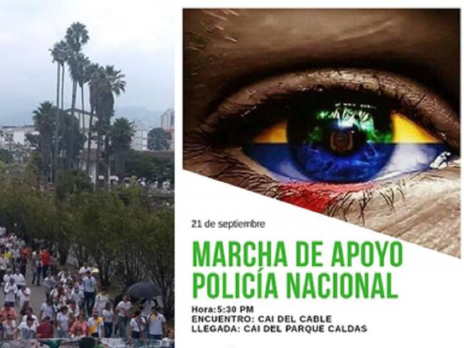 Movilizaciones en Manizales - Imagen de archivo.