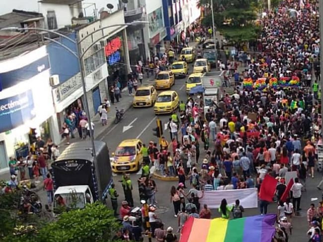 Gran marcha Lgtbiq en Bucaramanga