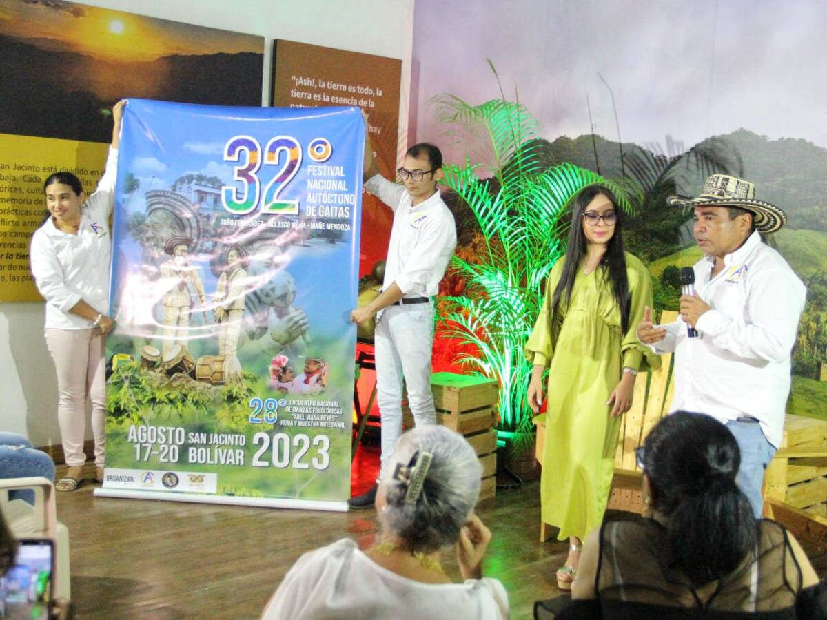 Lanzaron Afiche del 32° Festival Nacional Autóctono de Gaitas de San Jacinto