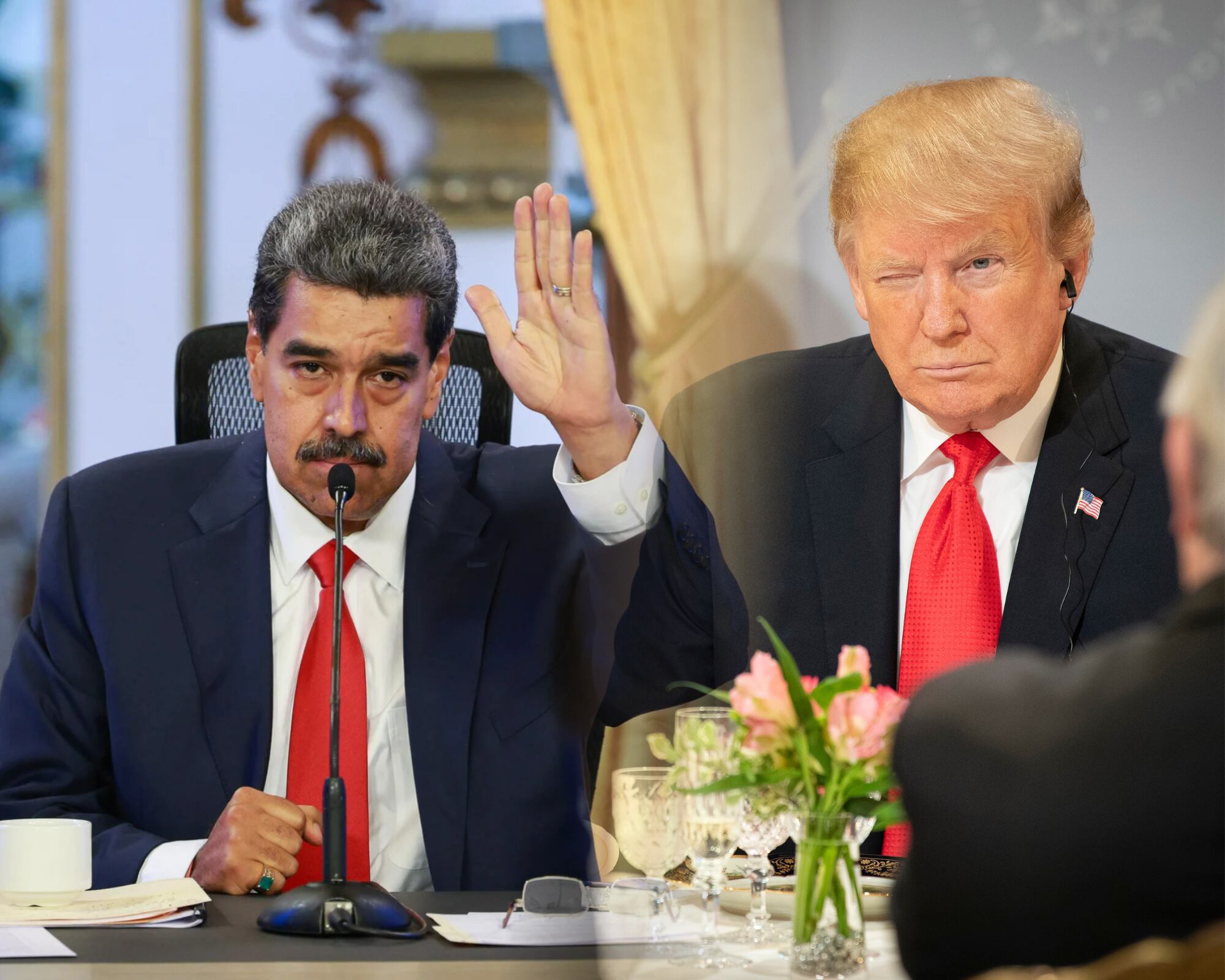 El presidente de Estados Unidos, Donald Trump, negó haber tenido charlas con miembros de su gabinete en relación con atacar directamente a Venezuela o sacar del poder a Nicolás Maduro.
(Foto:    Caracol Radio / Getty)