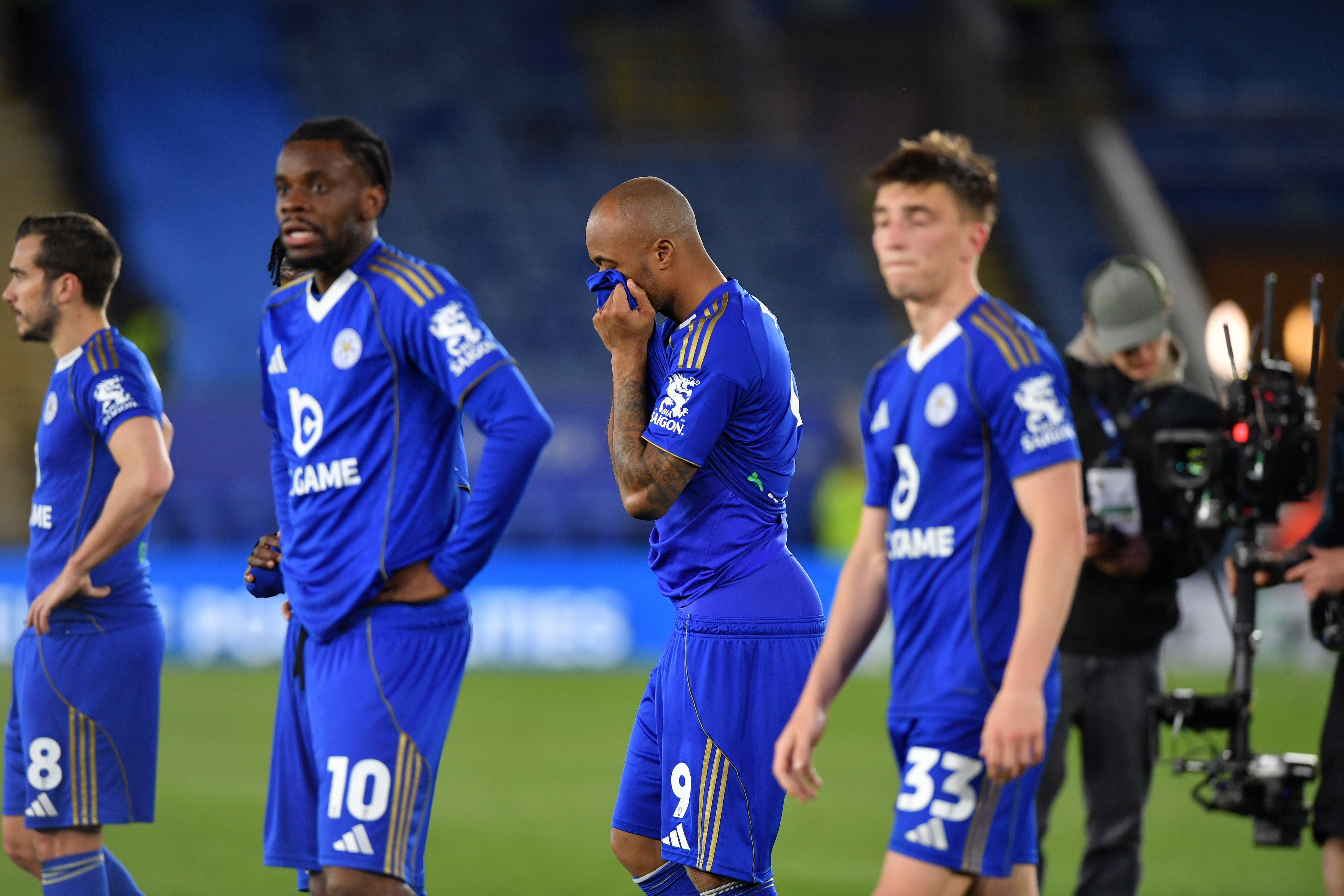 Leicester City tras su descenso a la League One de Inglaterra (tercera división). Foto: Getty Images.