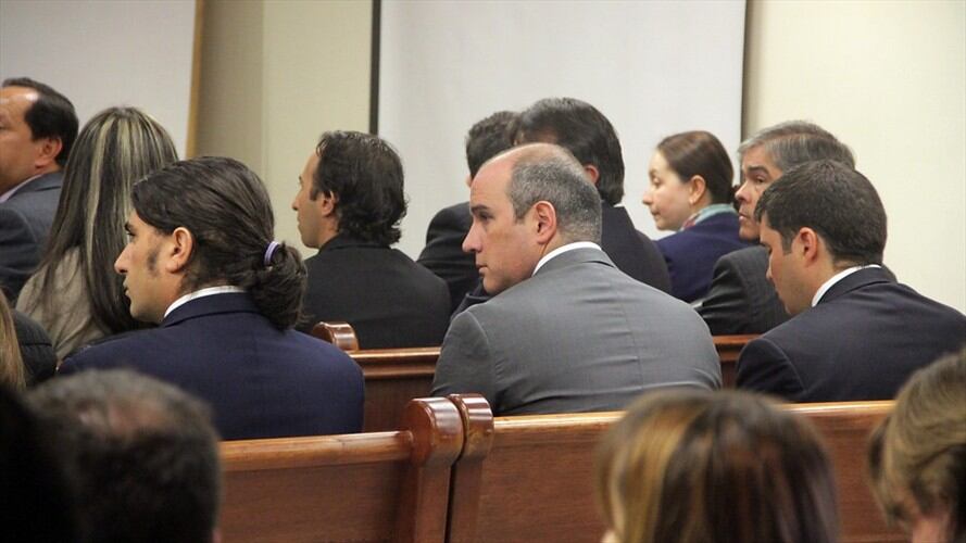 Audiencia de imputación de cargos a Juan Carlos Ortiz, Tomás Jaramillo y Víctor Maldonado, exdirectivos del Fondo Premium. Foto: Colprensa