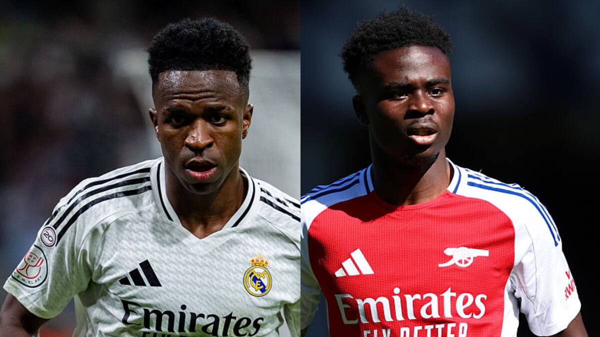 Vinícius Júnior vs. Bukayo Saka: duelo de velocidad y regate en Champions League