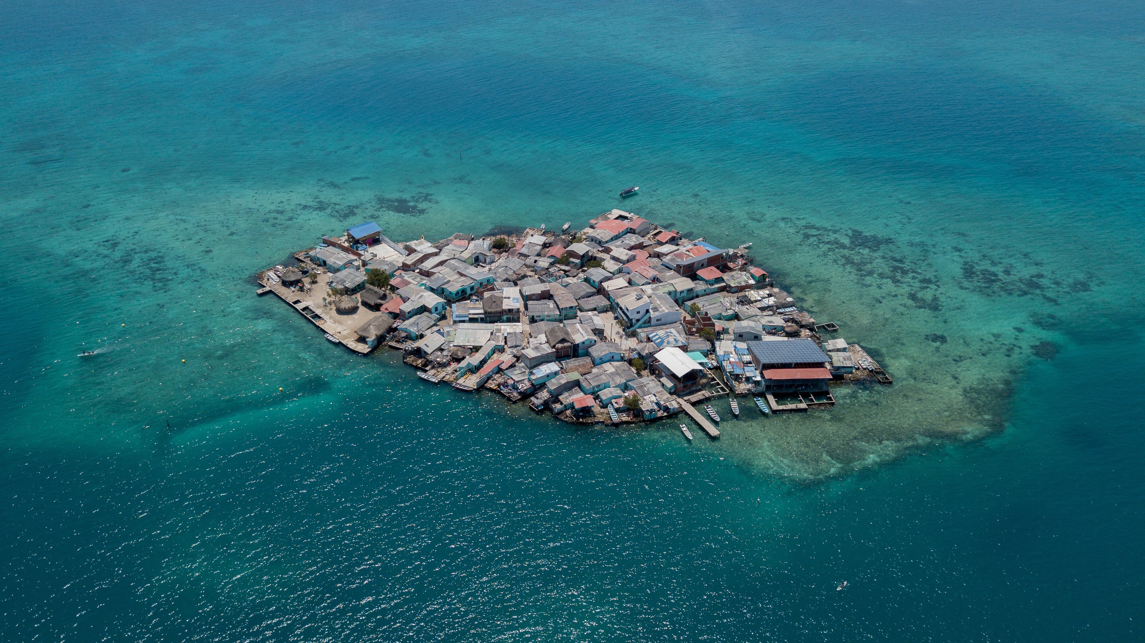 Vista aerea de Santa Cruz del Islote (Getty Images)