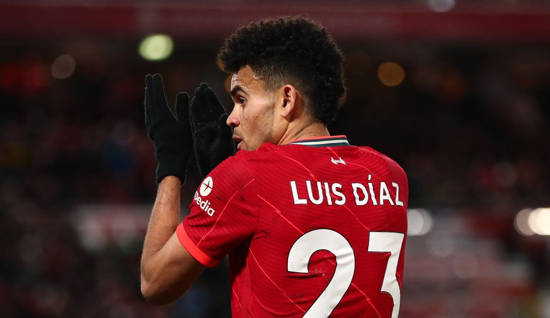 Luis Díaz, jugador del Liverpool.