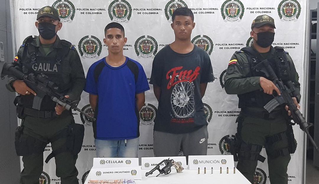 Los capturados se hacían pasar como integrantes del Clan del Golfo, intimidando a comerciantes de algunos barrios