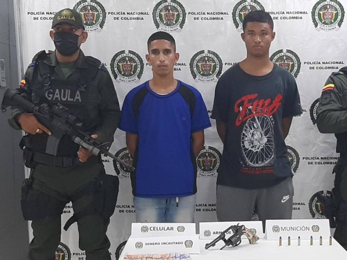Cayeron dos hombres cuando recibían pago de una extorsión en Cartagena