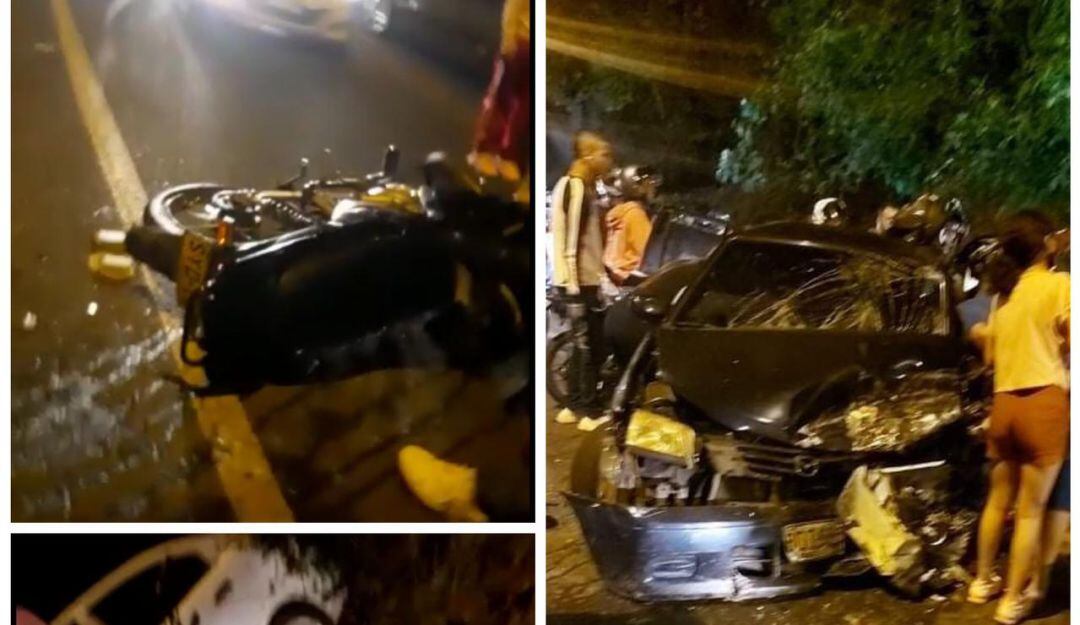 Accidente vía al mar