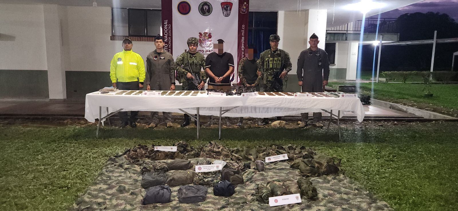 Combates en , zona rural del municipio de Puerto Guzmán. Foto Ejercito de Colombia.