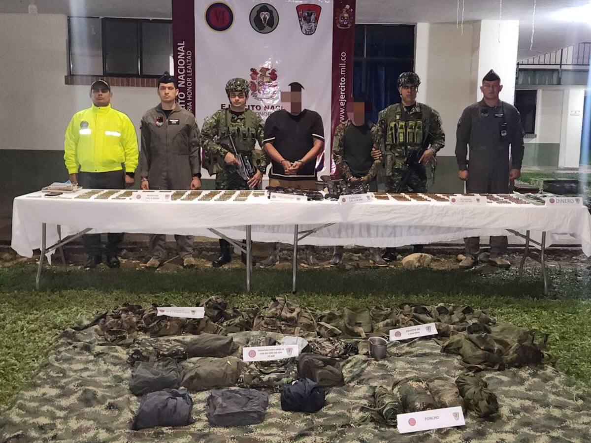 Dos presuntos integrantes de la Estructura Comandos de Frontera, capturados en Putumayo