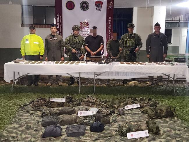 Combates en , zona rural del municipio de Puerto Guzmán. Foto Ejercito de Colombia.