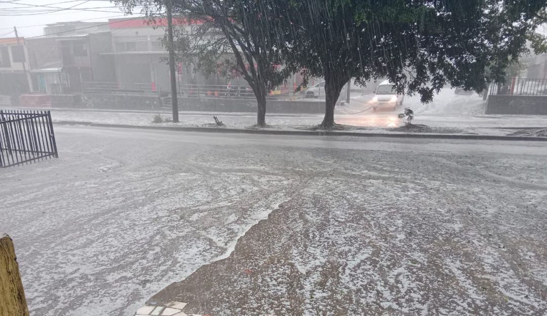 Fuerte aguacero en la tarde del martes en Popayán