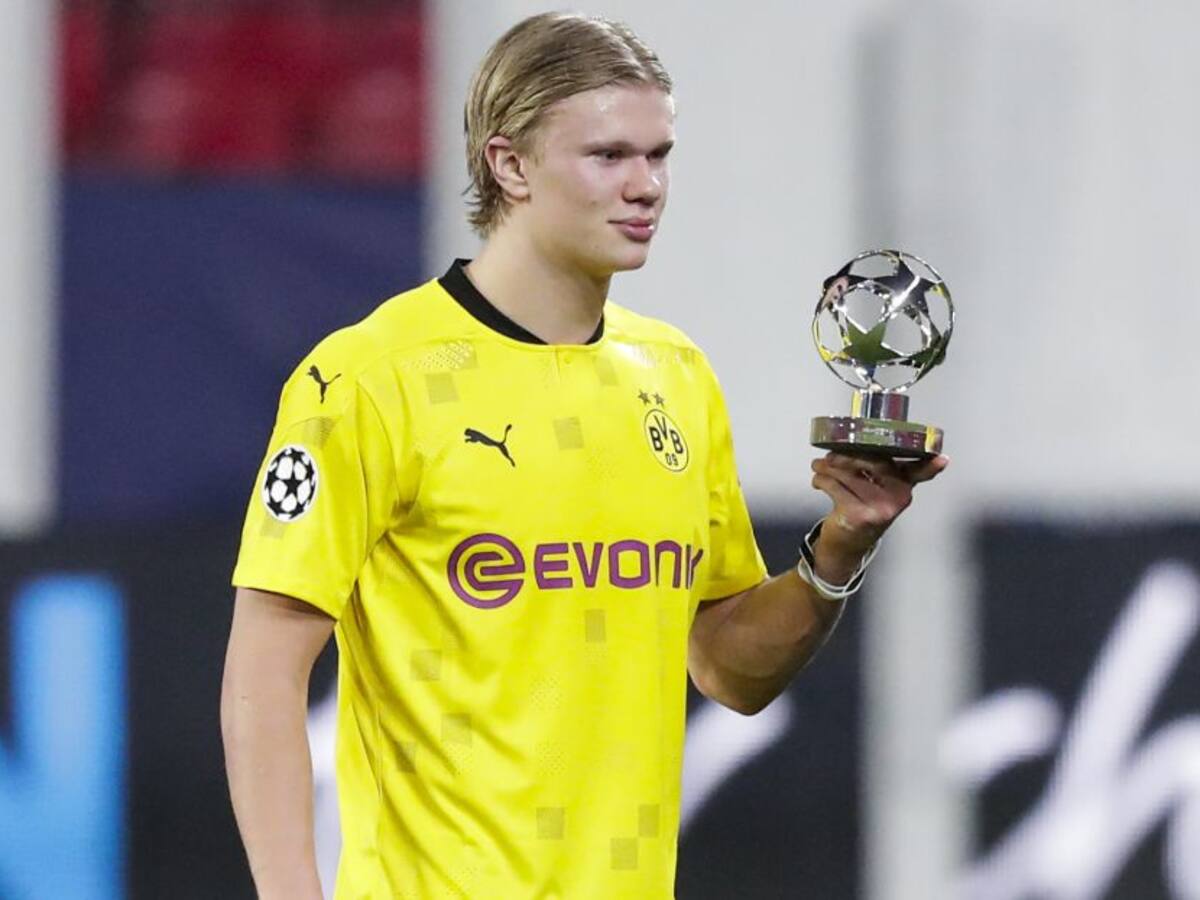 Haaland, líder en solitario entre los goleadores de la Champions